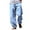 Light Blue, variant on FBMDBB Men's Cotton Linen Harem Pants Casual Drawstring Elastic Waist Beach Pants Loose Yoga Pants Pants Men