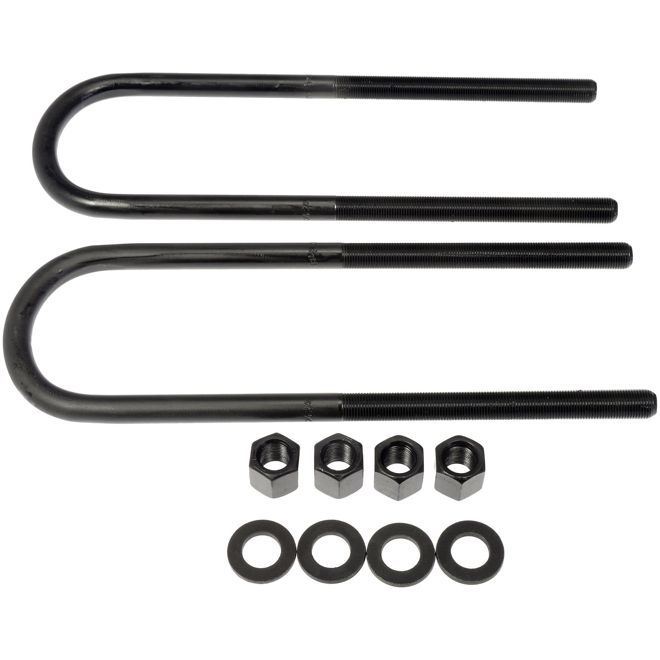 Dorman 929-808 Rear Leaf Spring Axle U-Bolt Kit for Specific Ford Models, Semi-Gloss Black
