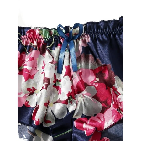 

Women Floral Sexy Sets Navy Blue Sexy Lingerie S
