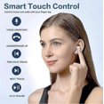 thumbnail image 3 of Wireless Bluetooth Headphones, Bluetooth Headset 5.3 In-Ear Wireless Headphones with Noise Cancelling Microphone, 40H HiFi Stereo Playback, IPX8 Wirel, 3 of 5