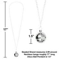 thumbnail image 5 of Multicolor Glow-in-the-Dark Disco Ball Necklace Party Favors, 4 Count, by Way To Celebrate, 5 of 7