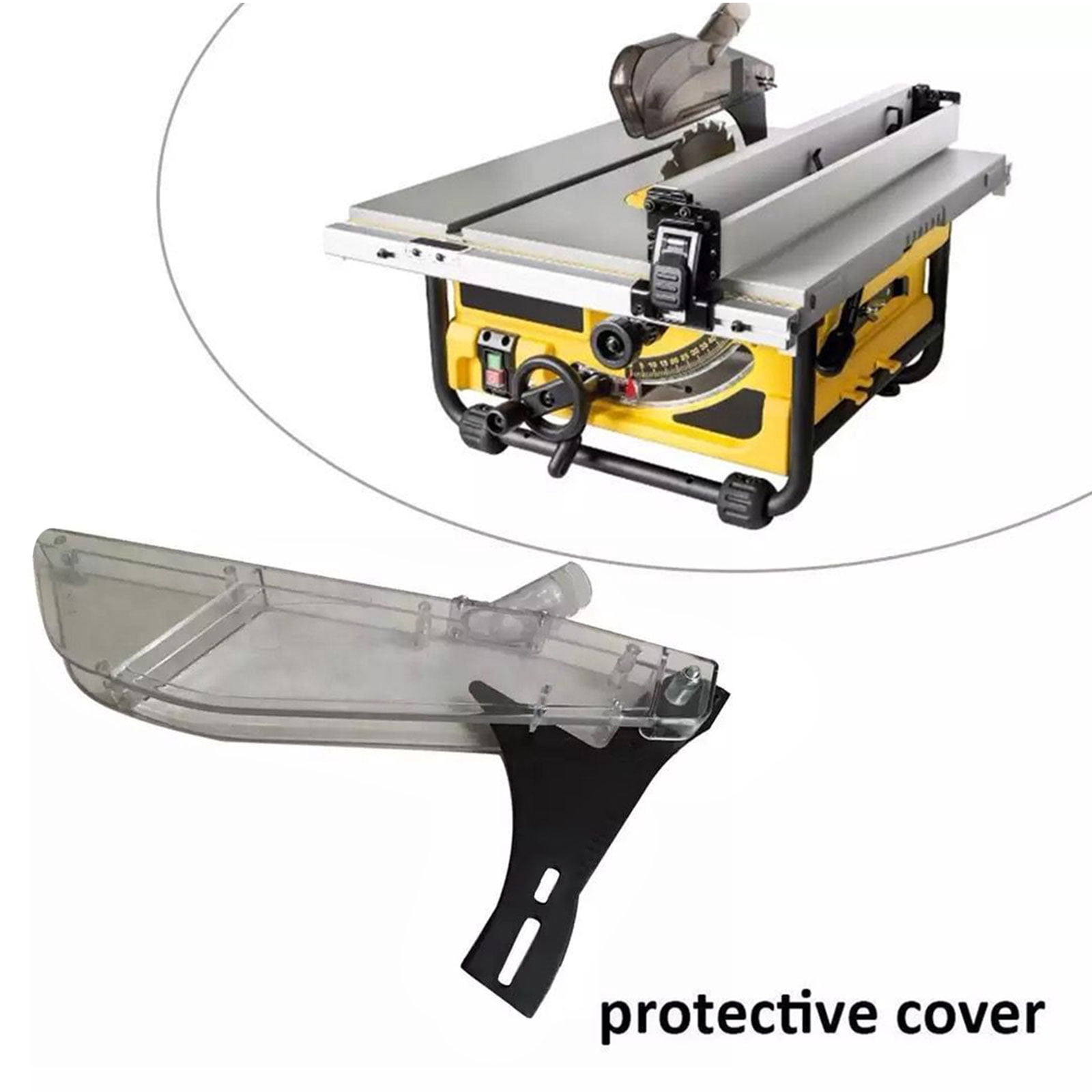 10 Inches TableSa-Protective Cover Replacement Transparent Dust Shield Sawing