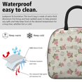 thumbnail image 3 of Womens Pioneer Flower Floral Print Pattern Lunch Box for Work,Insulated Lunch Bag for Women,Loncheras Para Mujer,Leakproof Adult Lunch Bag for Work,Beach,Travel,Picnic,Camping, 3 of 6