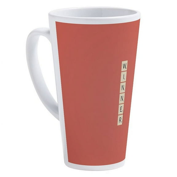 CafePress - Scrabble Winner - 17 Oz White Ceramic Latte Mug