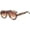 Amber Tea Gradient, variant on Sunglasses Women Shades UV400 Retro Rivets Decoration Gradient Men Round Sun Glasses-USA