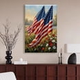 thumbnail image 6 of American Flag Canvas Wall Art, 4th of July Independence Day Canvas Print, Summer Wall Decor with US Flag, Patriotic Stencils Style Flag Picture, July 4th Wall Art for Home Office, 6 of 7