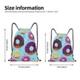 thumbnail image 4 of Bingfone Donuts Drawstrings Backpacks Bags For Men Women Gym Drawstrings Bag, 4 of 9