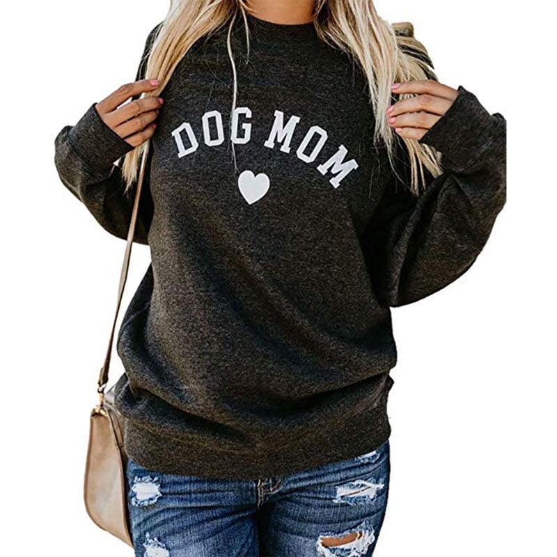 Womens Sweatshirt Long Tops Cute Small Corgi Dogs Printed Long Sleeve Casual Loose Pullover Pockets Blouse