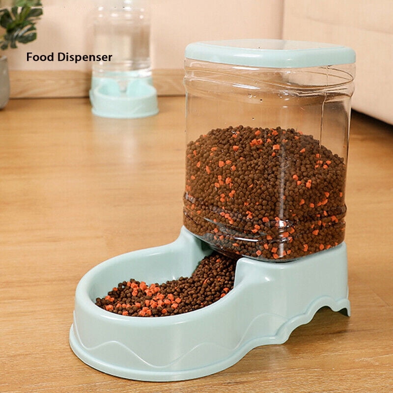 WEISIPU 3.8L Automatic Pet Feeder Large Cat Dog Food Dispenser/Water Fountain Drink Bowl