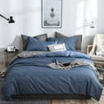 thumbnail image 4 of Reduced, Comfortable 4-Piece Bedding Set for Student Dormitories, Soft Washed Cotton for 70.86-Inch Beds, Fresh Colors Popular Picks | Polyester, Blue, Angeler, 4 of 8