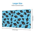 thumbnail image 2 of Kdxio Graduation Hats2 Print Large Gaming Mouse Pad,Non-Slip Base,Water Resist Keyboard Pad for Gamer,Office & Home,29.5 x 15.8 in, 2 of 6