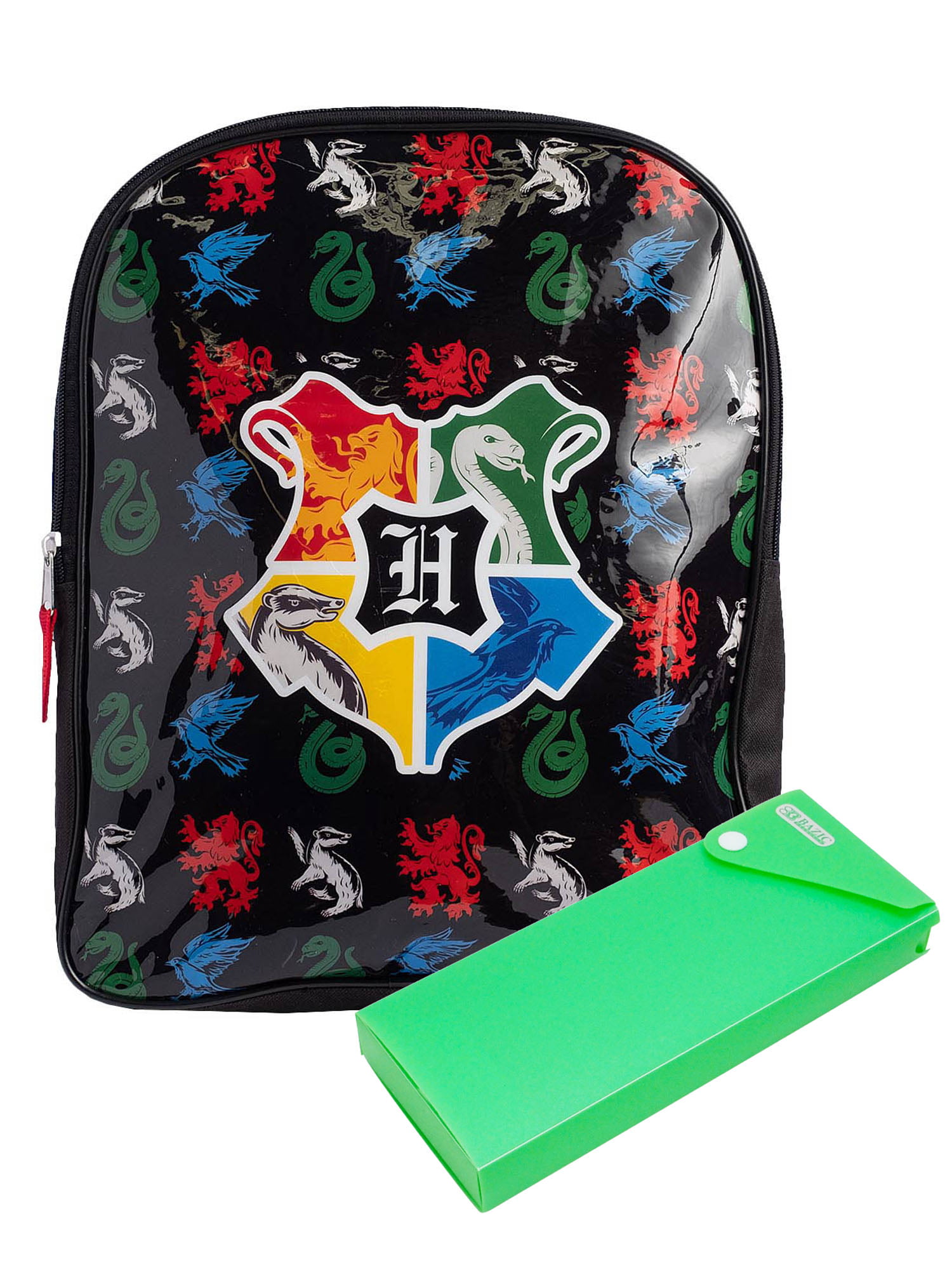 Water Bottle and Pencil Case Harry Potter Childrens Backpack 4 Piece School Set Including Lunchbag