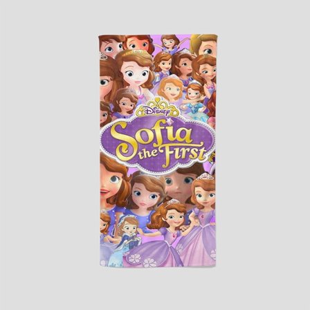 Sofia Princess presents a unique single-sided towel, an ideal custom gift for fans. Perfect for gym, yoga, boxing, and sunbathing, it measures 13.8"x28.7"（35cm×75cm）.