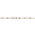 thumbnail image 4 of Gem Stone King 18K Rose Gold Plated Silver Green Tourmaline and Round White Lab Grown Diamond Tennis Bracelet for Women (3.04 Cttw, Gemstone Birthstone, Oval 6X4MM, 7.25 inches), 4 of 4
