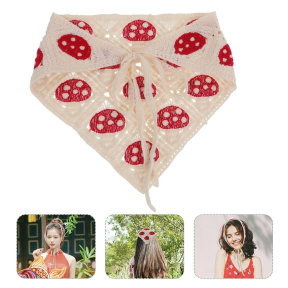 IBASETOY 1Set Knitted Crochet Bandana Polyester Multi-color
