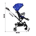 thumbnail image 4 of Carriola para Bebé de Viaje The Baby Shop  con Asiento Giratorio 360, Plegable, Reclinable Azul, 4 of 7