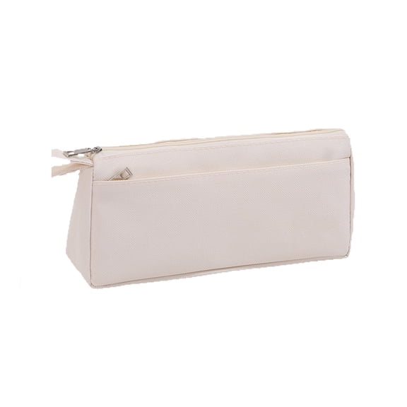 Zeyigg Large Capacity Pencil Case for Elementary School Students, Cute Stationery Box for Boys and Girls, Study Supplies Organizer for Children,Beige