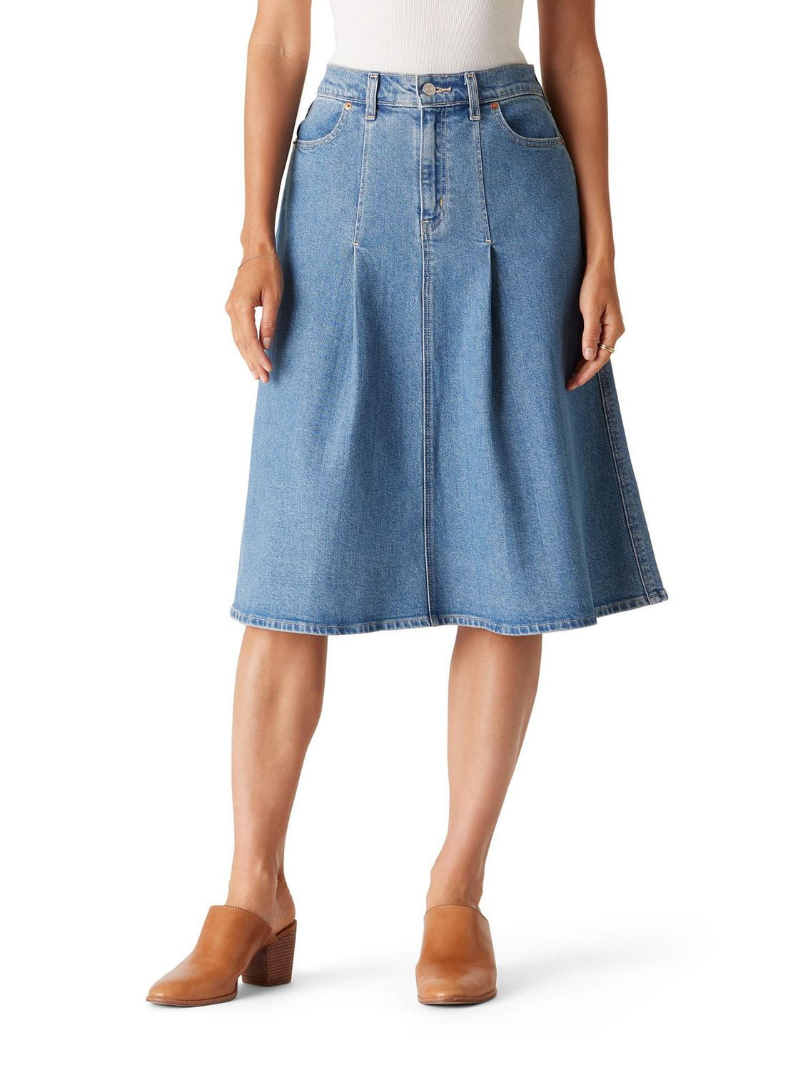 Jupe à plis ancienne Levi Strauss SignatureMC