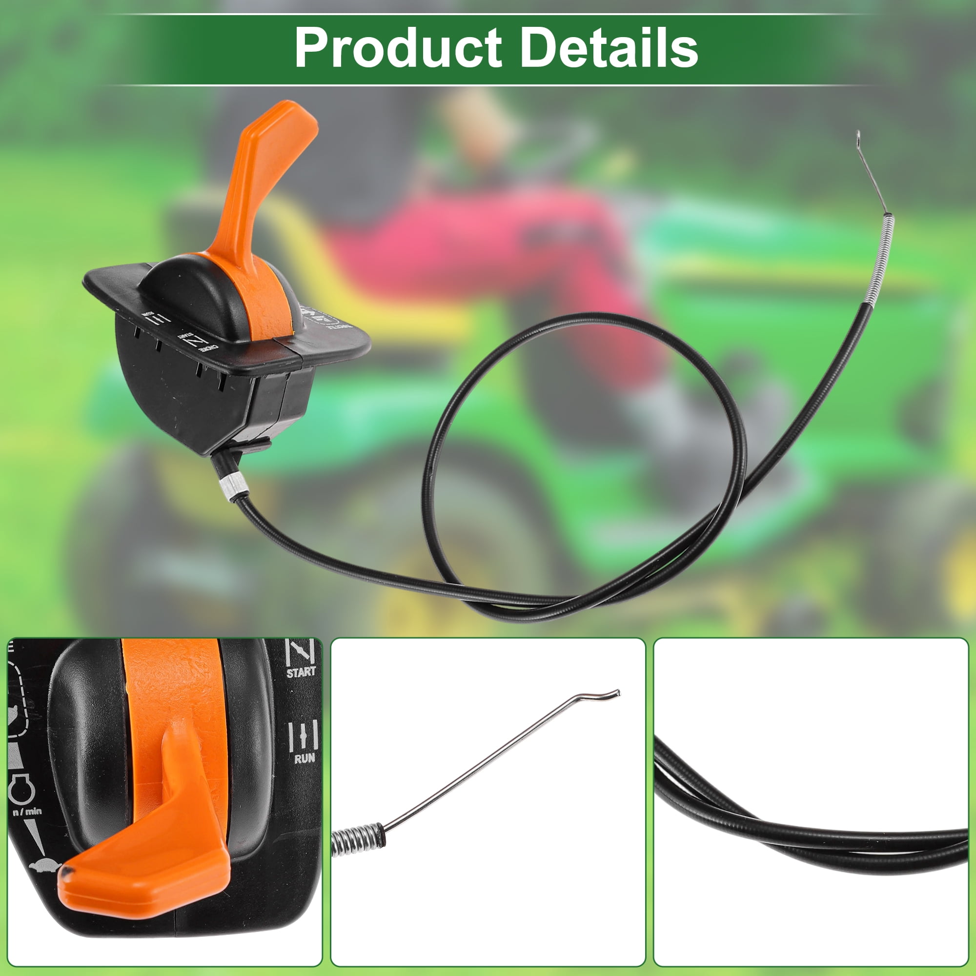 Unique Bargains GY21107 Throttle Control Cable for John Deere LA135 2004-2007