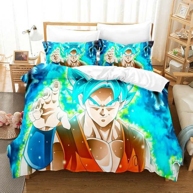 3D Digital Printing Cartoon Dragon Ball Monkey King Series Bedding Three-Piece Set LZ3 180*200