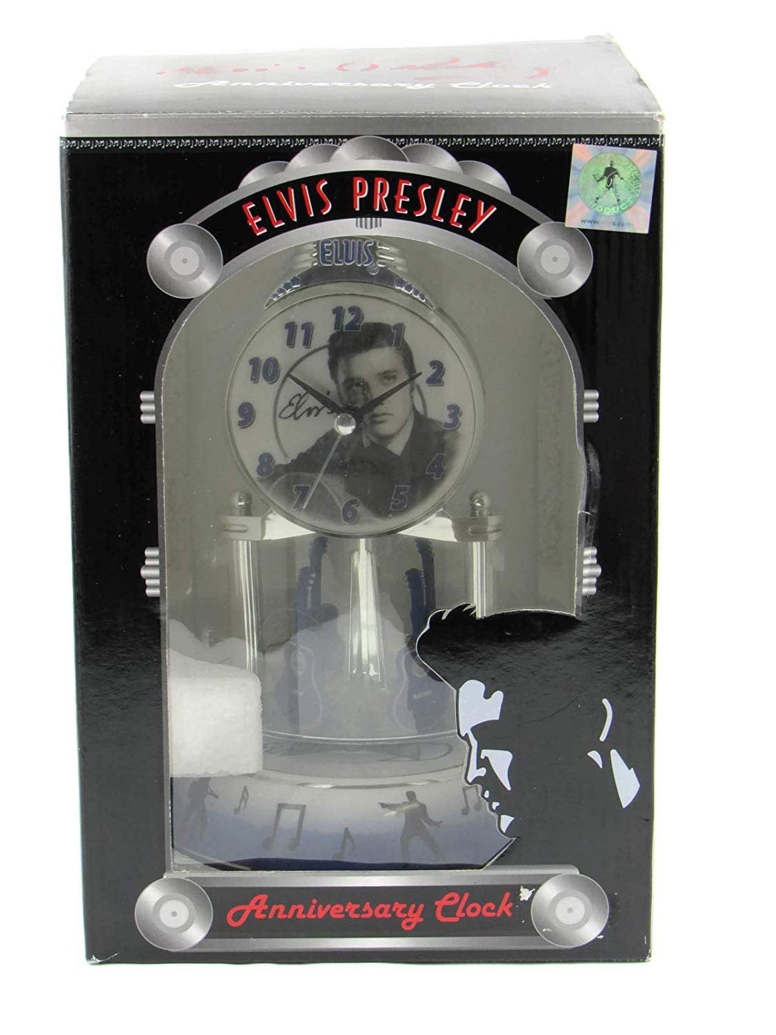 Elvis Presley cd clock silent non ticking Quartz plus free stand 