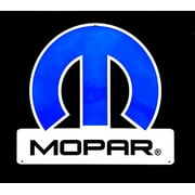Mopar Blue Omega - Heavy Duty Steel Sign 35" x 31.67"