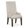 thumbnail image 2 of Magnussen Home Bellamy Peppercorn Upholstered Host Chair Two Pack, 2 of 8