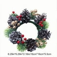 thumbnail image 2 of JWshufel Christmas Garland Christmas Decorations for Candle Centerpiece with Biomimetic Materials Suit for Tabletop and Indoor Use Long Lasting Festive Home Decor 6.3x6.3x2.2in Green, 2 of 7