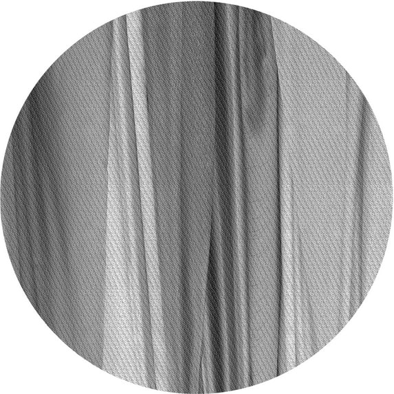 Ahgly Company Machine Washable Indoor Round Transitional Gray Cloud Gray Area Rugs, 4' Round