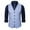 Blue, variant on Gephdiin Mens Dress Shirts Mens Suit Mens Solid Color Wedding Dress Vest Mens Coat British Leisure Slim Stage Costume Suits for Men Mens Compression Tank Top Polyester Blue 1 L