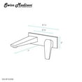 thumbnail image 4 of Voltaire Single-Handle, Wall-Mount, Bathroom Faucet in Matte Black, 4 of 11