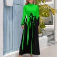 Green Dripping Paint Long Dress Bride dresses birthday dresses for