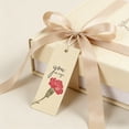 thumbnail image 6 of Gift Tags 50 Pack Carnation Design Hang Tags for Present Wrapping Party Favors Mother's Day Decoration Thank You Notes Craft Supplies Cardstock Paper with String for DIY Labeling, 6 of 8