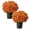 Orange*2, variant on PDNRPSP 5 Pcs Fall Outdoors Artificial Mum Flowers, UV Resistant Fake Silk Chrysanthemum, Fall Decor Pots for Autumn Garden Patio Window Box Planter Home Decor (Orange)