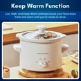 thumbnail image 4 of Elite Cuisine MST526 1.5Qt. Mini Slow Cooker with Adjustable Settings and Keep Warm, 4 of 6