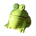 thumbnail image 2 of Estatua de Rana, Estatuilla de Rana de Cerámica, Escultura Animal Linda, Hermosa para Estantería, Estante, Decoración Del Hogar, Adorno de Mesa,, 2 of 9
