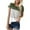 Army Green, variant on Womens Summer Tops Crew Neck Short Sleeve T Shirt Color Block Striped Tee Tops Fashion Loose Casual Travel Clothes