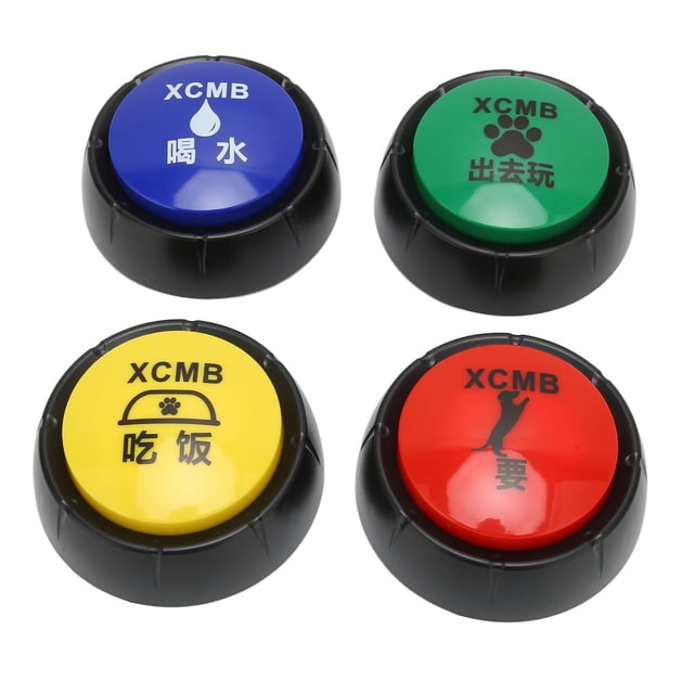 Botón De Comunicación Para Cachorros, Botón De Entrenamiento Interactivo Para Mascotas 4 Piezas Para El Hogar Para Viajar Octpeak Puppy Communication Button