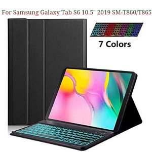 Slim Detachable Bluetooth Keyboard Case with Backlit for Samsung Galaxy Tab S6 10.5" SM-T860/T865