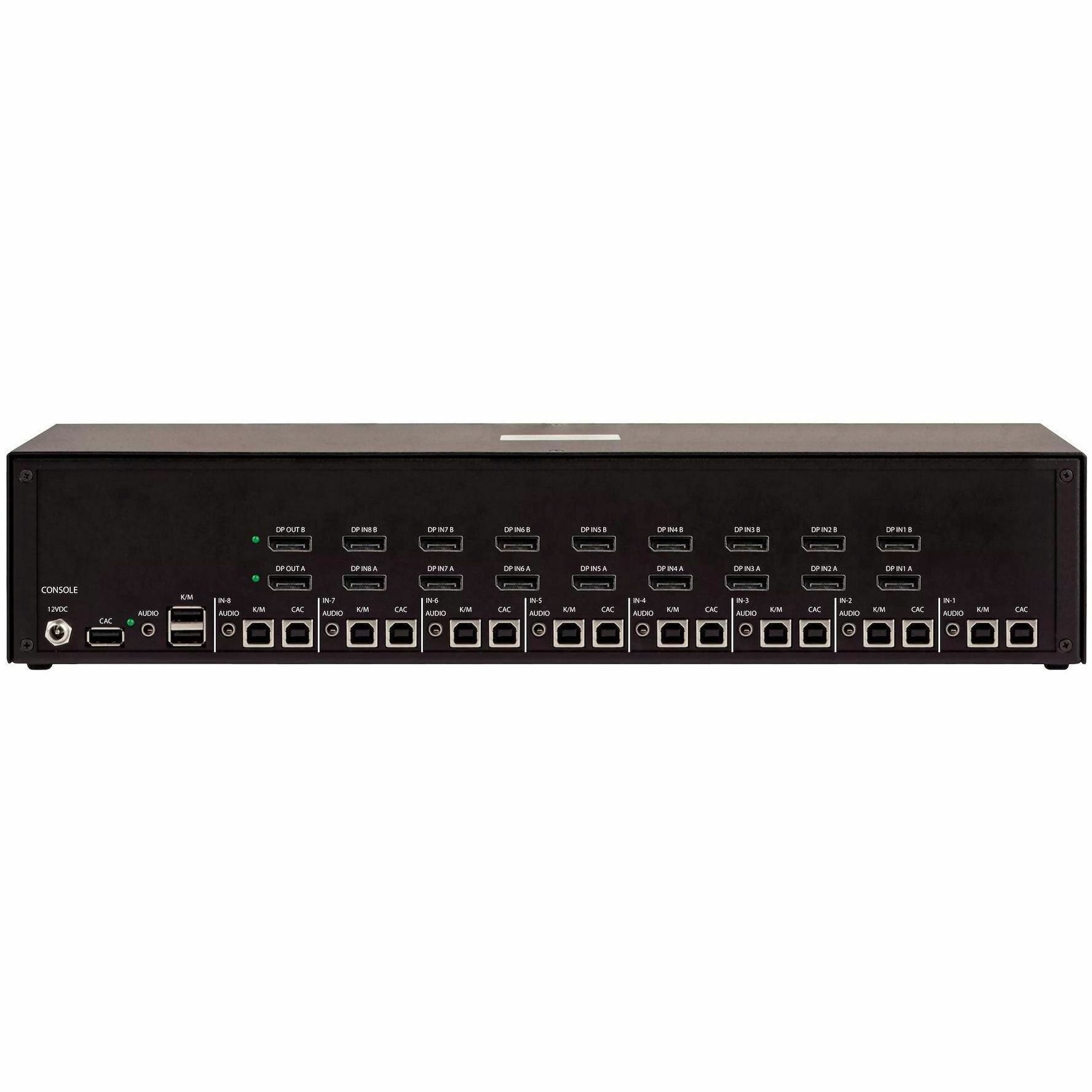 StarTech Secure 8-Port Dual-Monitor KVM Switch, DisplayPort, 4K 30Hz, NIAP 4.0, CAC, Made in the USA - Securely control eight DisplayPort desktops or servers from one mouse, keyboard, and two 4K 30...