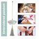 thumbnail image 3 of Cuadros Decorativos Estilo chino DIY bordado coche colgante hecho a mano borla Kit colgante (B) Likrtyny embutido en tela, 3 of 8