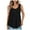 Black, variant on Womens Tank Tops Plus Size Lightweight Solid Summer Tank Tops for Women Adjustable Comfy Crew Neck Sleeveless Sweaters Womens Camisole 2026 Casual Basic Workout Shirts