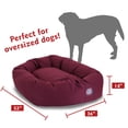 thumbnail image 4 of Majestic Pet Poly/Cotton Bagel Pet Bed for Dogs, Calming Dog Bed Washable, Extra Large, Burgundy, 4 of 6