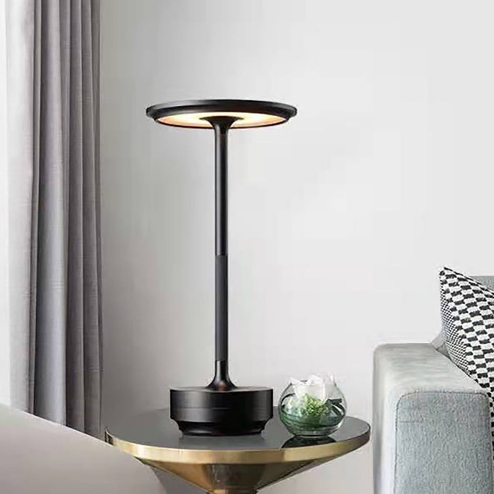 Wovilon Led Charging Desk Lamp Japanese Retro Restaurant Clear Bar Bar Night Light Dimming Atmosphere