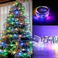 thumbnail image 2 of (Luces plateadas) Cinta de luces de hadas para árboles de Navidad, 16 pies / 5 m Luces de hadas con pilas Cinta LED para decoraciones de árboles de Navidad, para decoraciones navideñas Adornos para i JAMW Sencillez, 2 of 5