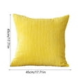 thumbnail image 4 of Corduroy Pillow Covers 18x18 Inch Boho Decorative Throw Pillow Covers for Couch Bed Living Room, Soft Textured Corduroy Accent Pillows Cross Patchwork Striped Design Farmhouse Rustic Home Decor, 4 of 7