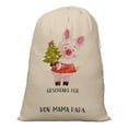 thumbnail image 1 of Printtoo Large Drawstring Canvas Bag Christmas Sack Bags Santa Gift Sack Custom Party Favor 2 Pcs 27x20 Inch, 1 of 9