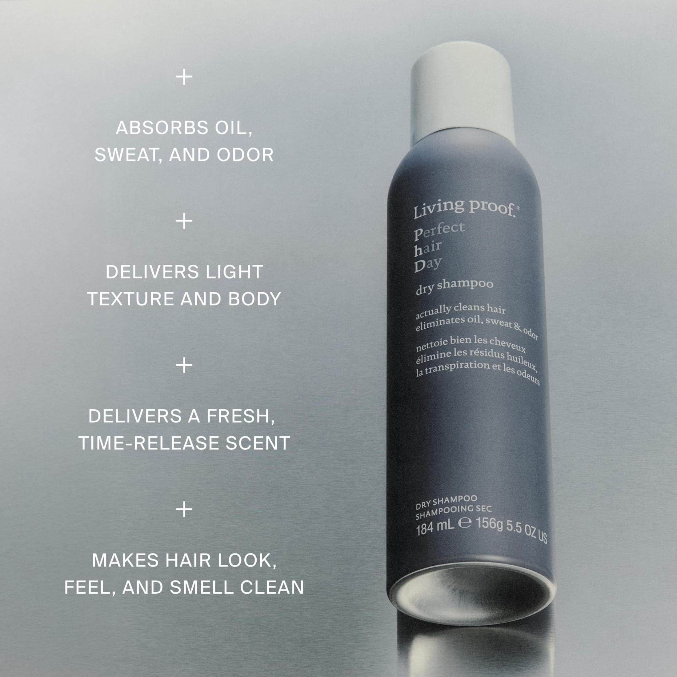 Living Proof Perfect Hair Day Dry Shampoo, Absorbs Oil & Sweat, 9.9 oz
