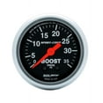 thumbnail image 3 of AutoMeter Jauge Boost 3304 Sport-Comp; 2-1/16 Pouces; Balayage Mécanique Complet; 0-35 PSI; Analogique; Visage Noir/cadre Brossé/aiguille Orange; Illuminé, 3 of 5
