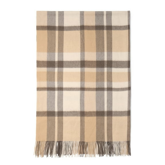 WAMSOFT Pure Wool Throw Blanket Knee Rug Warm Soft 83" x 55"for Couch Bed Camping throws blankets,1.5lb